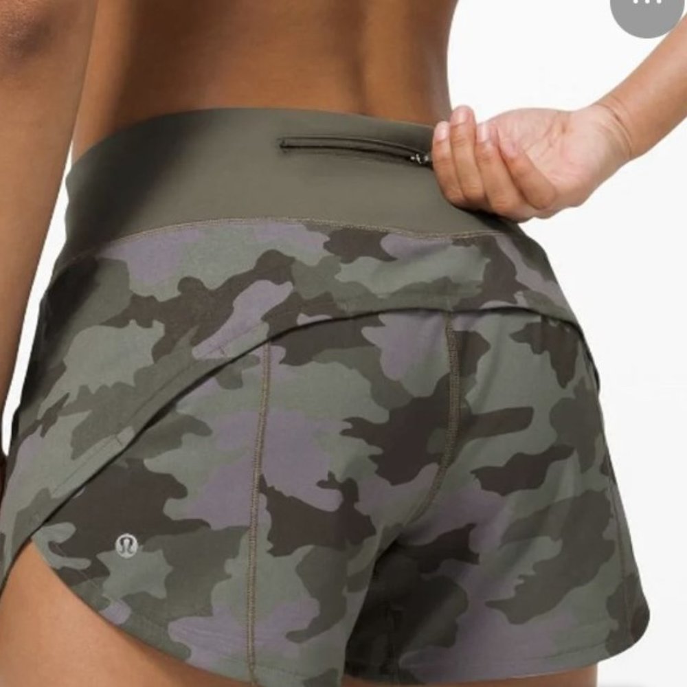 Speed Up Shorts, Camo, 2.5", size 6